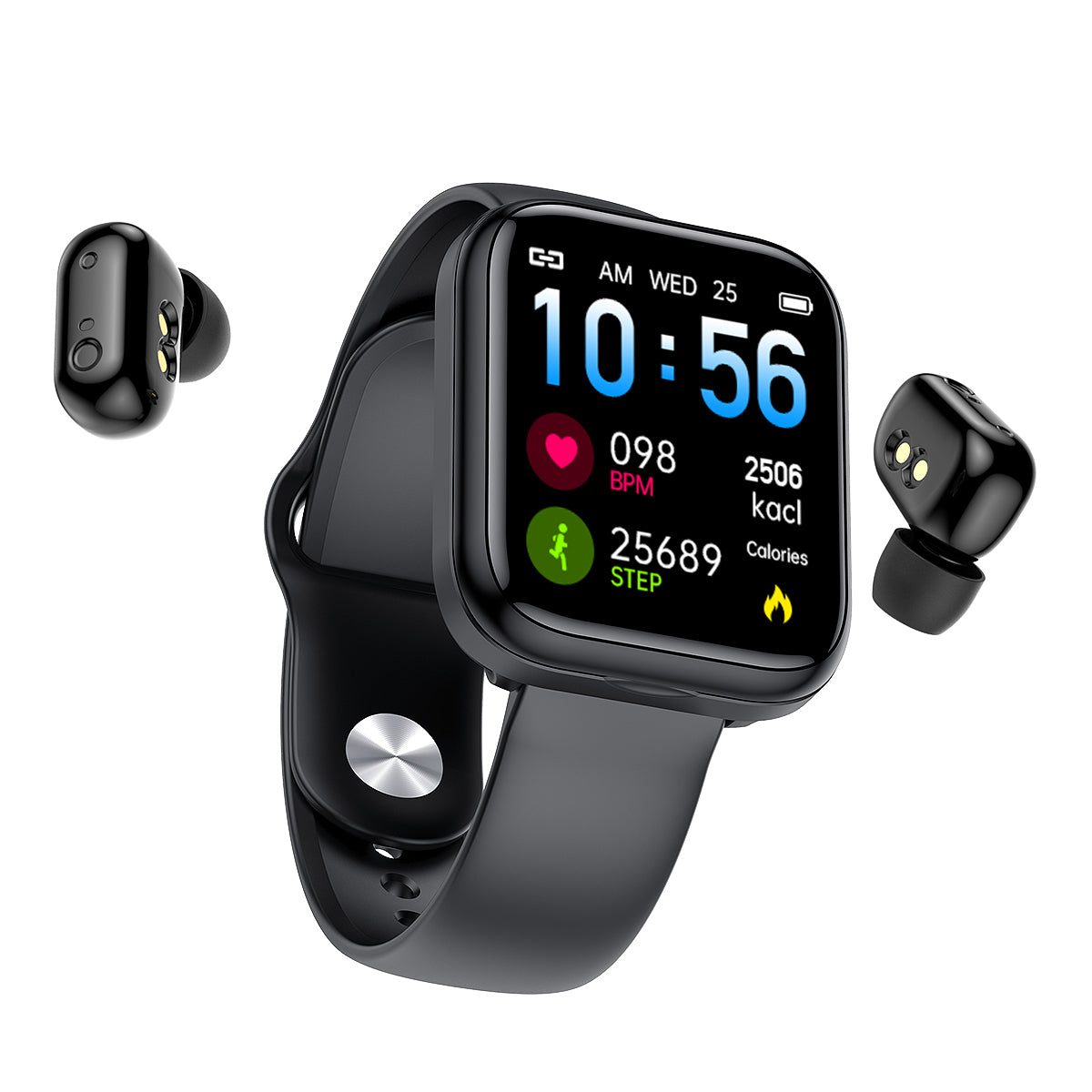 Smart Watch /Earphone Android/ IOS 2 in 1 Unisex - Amuzi – Amuzi